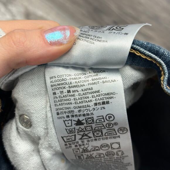 Levis 514 Mid Wash Blue Mens 32x31 Modern Fit Straight‎ Leg Denim Jeans Red Tab - Picture 11 of 14